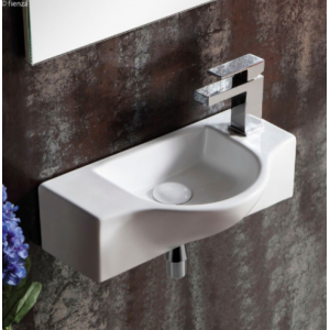 CHARLOTTE Ceramic Wall Mounted Basin